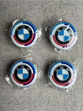 4x Bmw 50th Anniversary Car Wheel Hub Center Cover Rim Caps 56mm